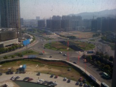 ホテルから見下ろす