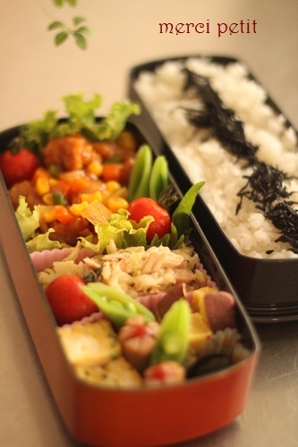 酢豚☆ツナサラダ弁当　