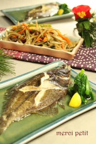 　カレイの煮付け　