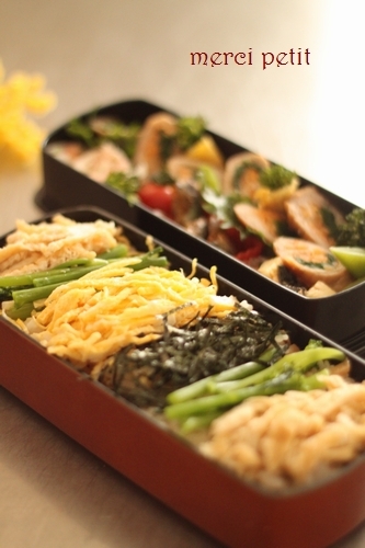 稲荷ばら寿司☆豚肉巻き弁当　