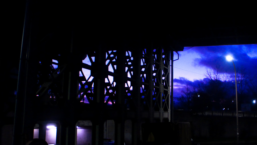 格子のある風景