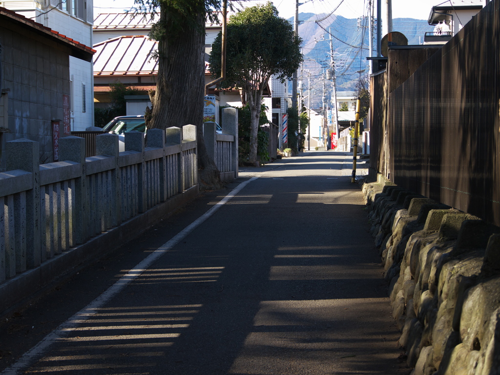 上野原にて　路地