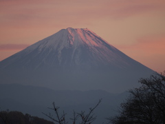 富士　落日