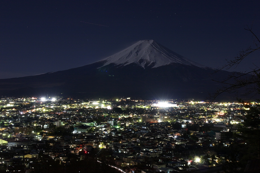 富士吉田　新倉山より　