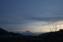 富士　夕景