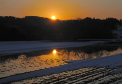 夕日