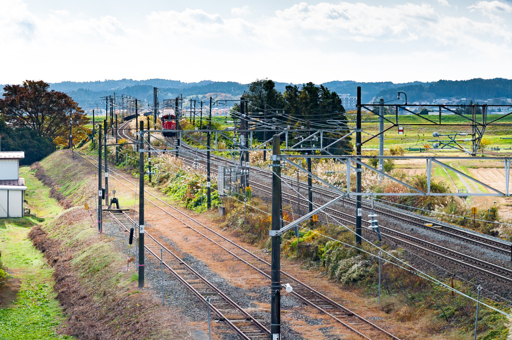 鉄路のある景色