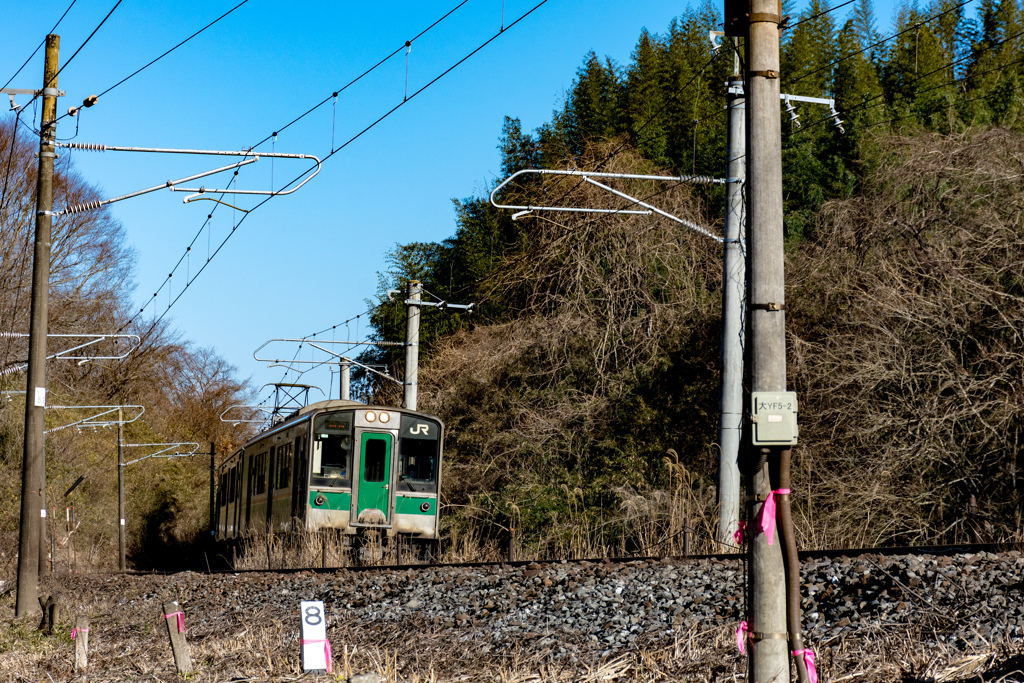 快晴の日の東北本線