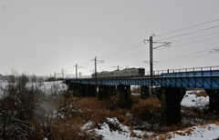降雪の下り東北線