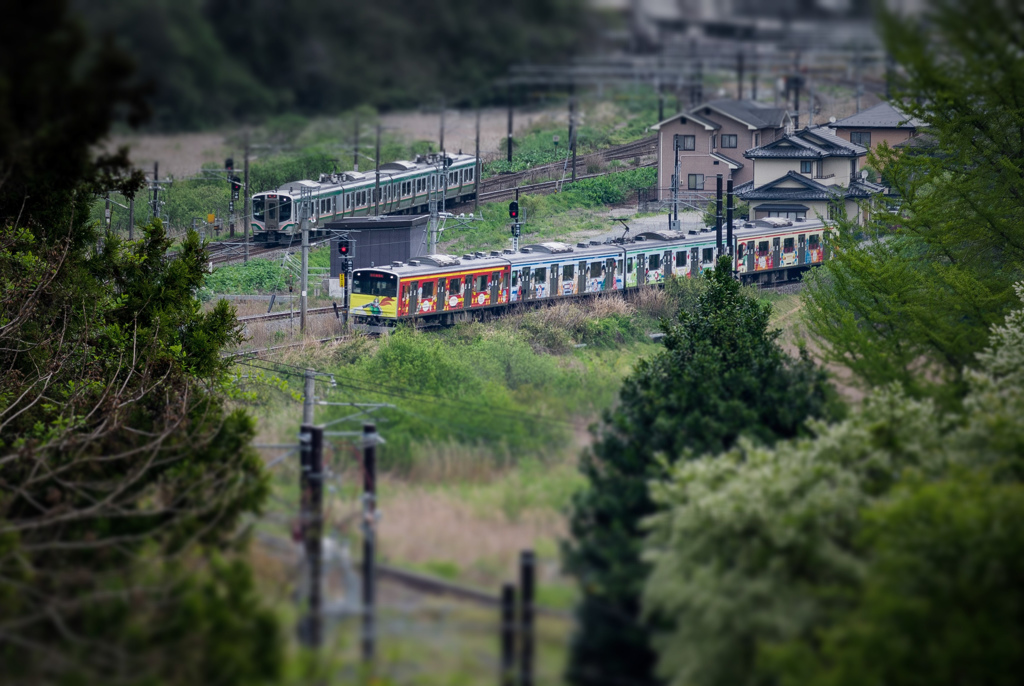 ジオラマ東北線と仙石線