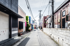 のみ屋街の朝