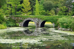 湖面に映える橋