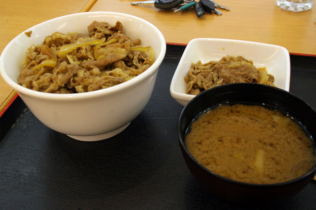 上海の松屋の牛めし