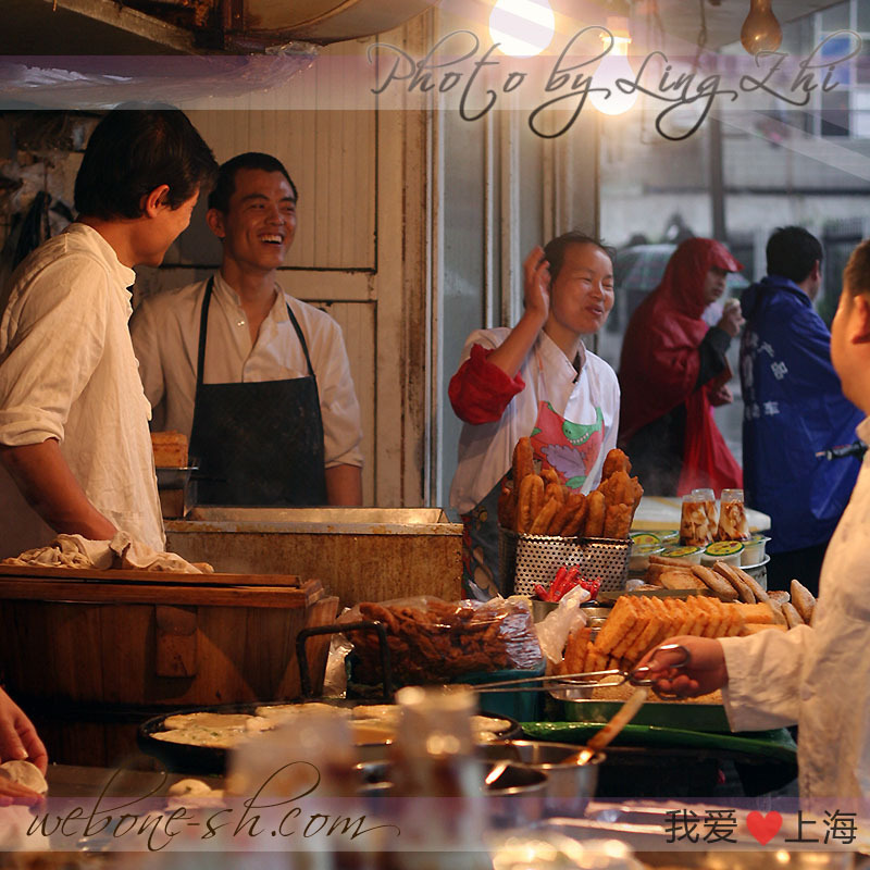 上海の小吃屋台。