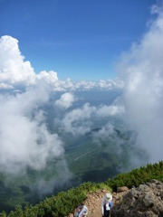 赤岳の頂上から