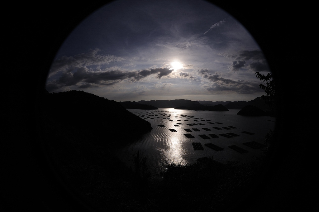 片上湾夕景