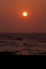 夕方の海