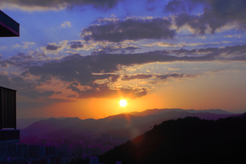 夕日