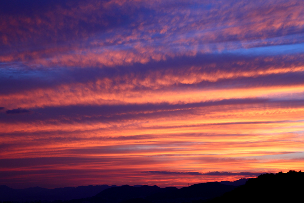 秋の夕焼け