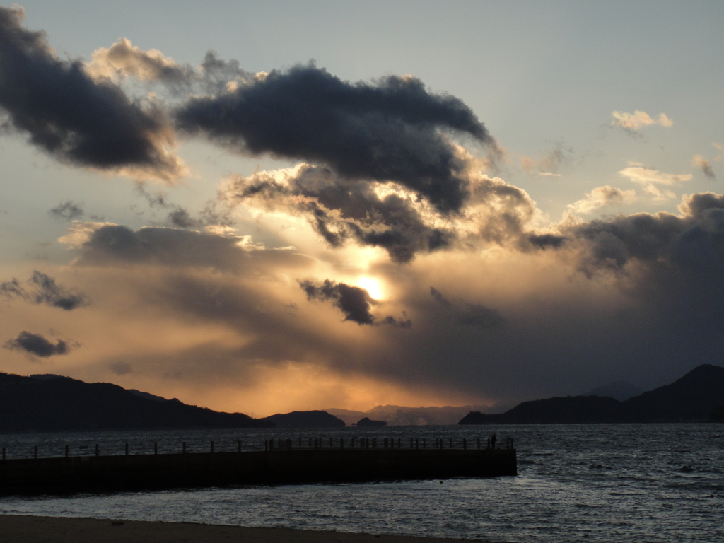 冬の夕焼け
