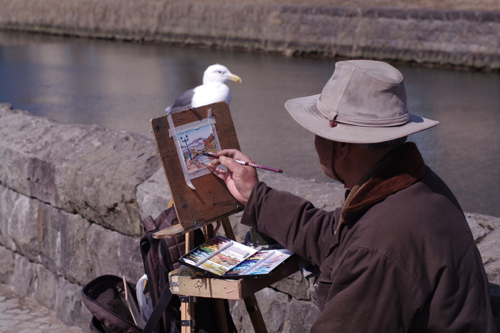 運河は絵の中に・・・