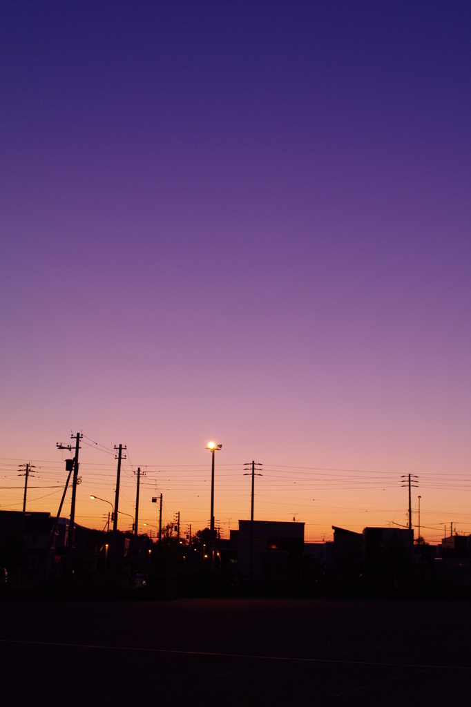 晩夏の夕暮れ