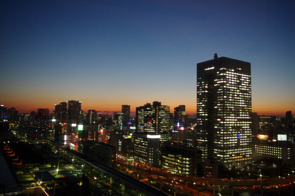 ベイエリアの夕方