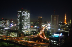 インターコンチネンタル東京ベイからの夜景を撮影