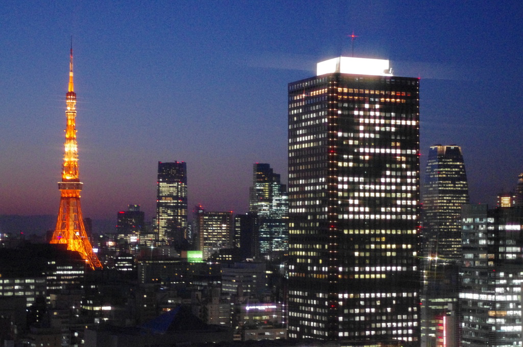 東京タワーと夜景