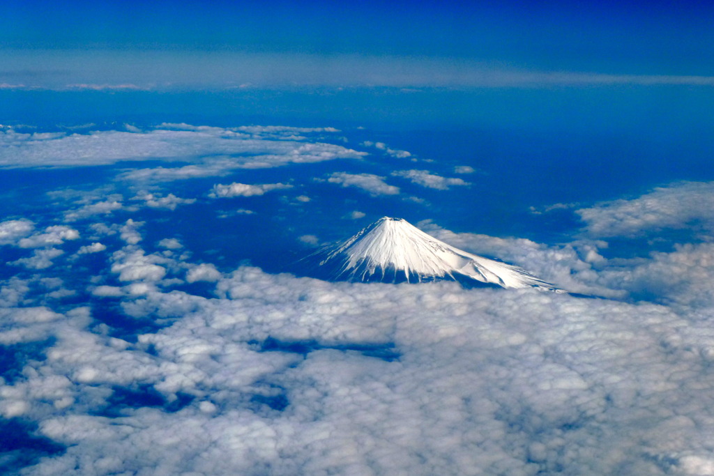 富士上空　空撮　