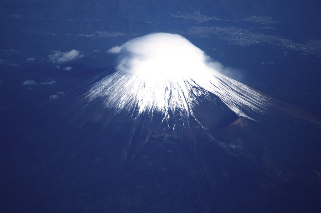 富士山上空