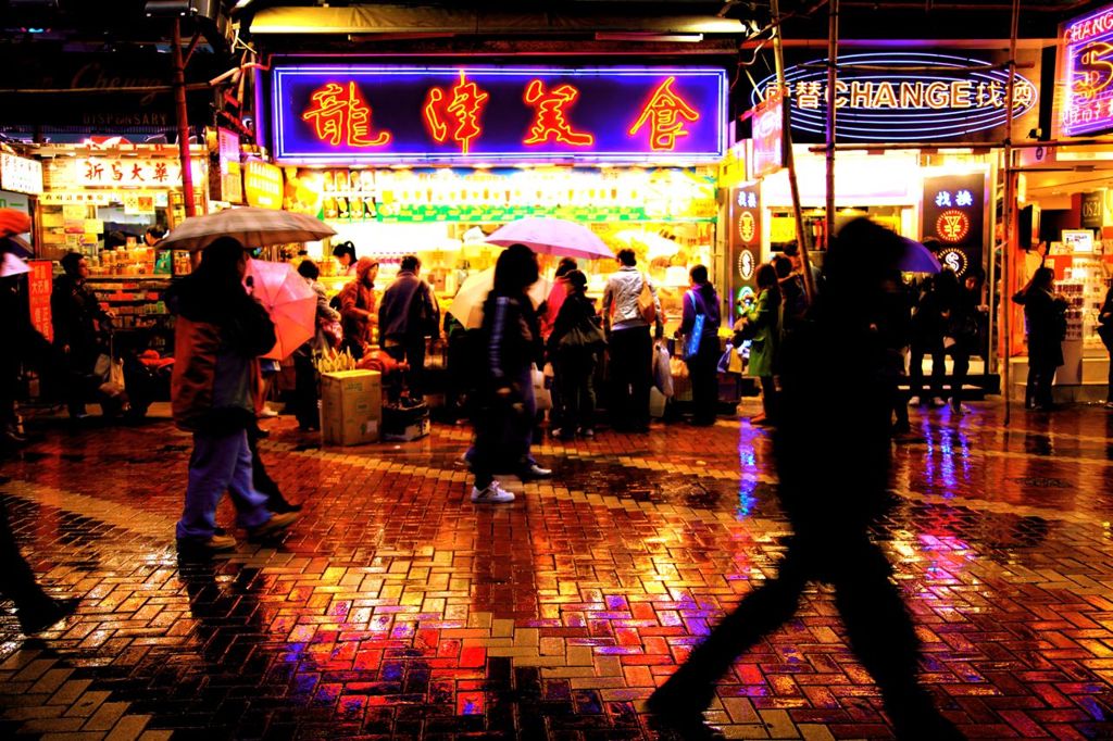 雨の香港