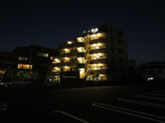 WX5で撮る夜の建物