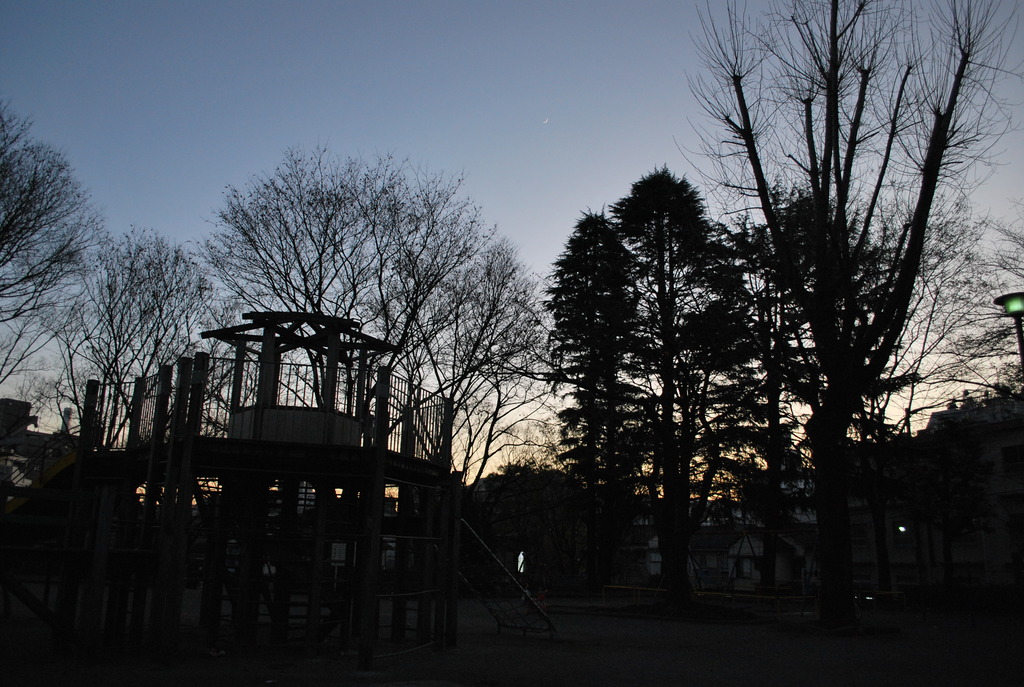 閉店間際の公園