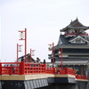 清洲城と赤い橋