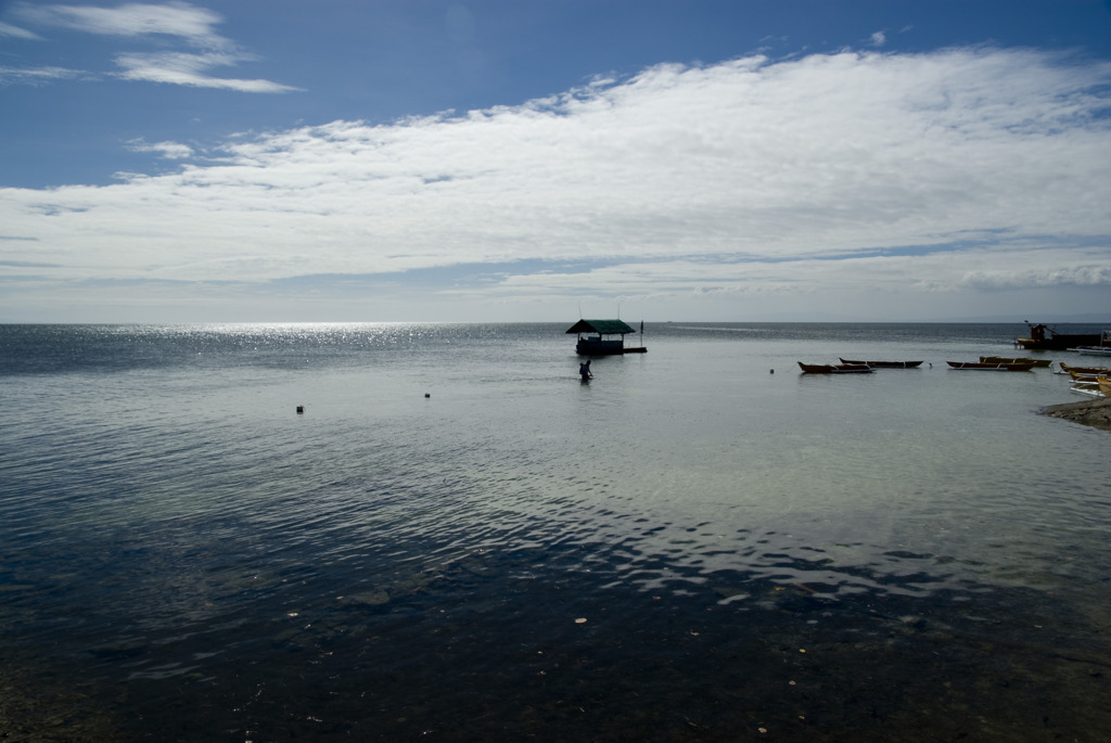 Ocean and a small Hut