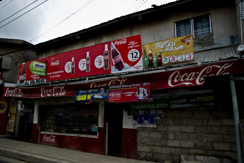 Shop with Coca Cola sign...