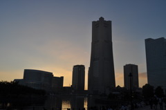 横浜の夕焼け