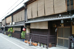 京都祇園界隈の町並み