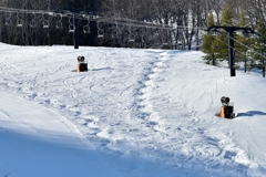 雪の階段