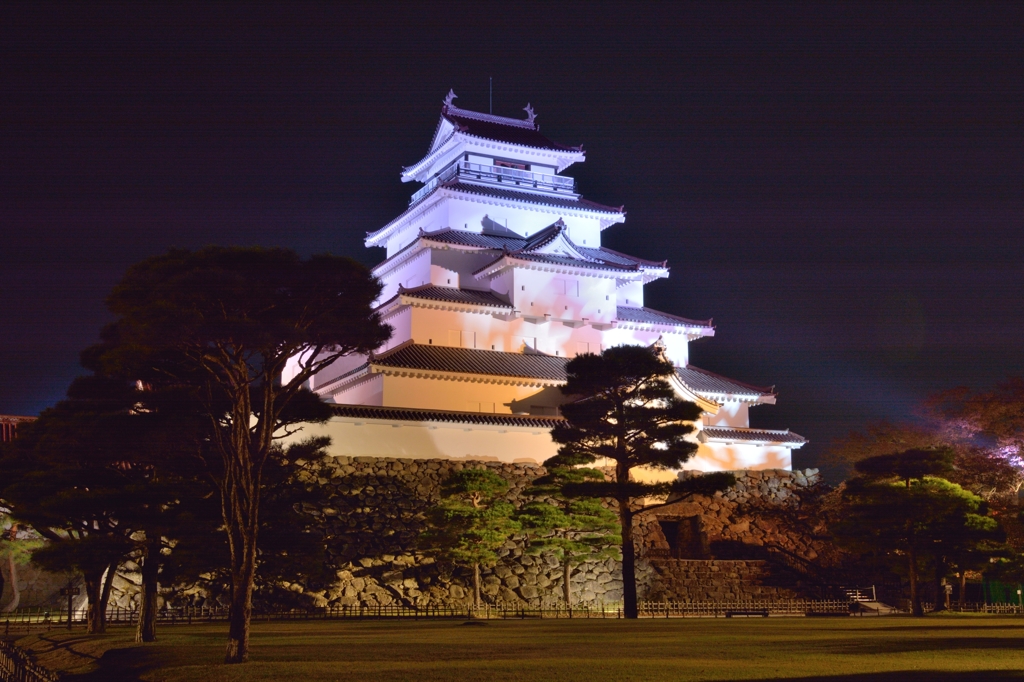 鶴ヶ城 ライトアップ