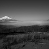 朝靄の山中湖