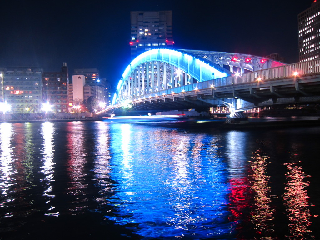 永代橋ライトアップ