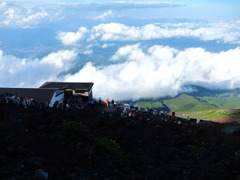 富士山7合目からの眺望