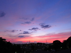 幻想的な夕暮れ