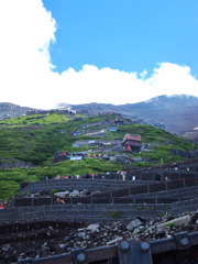 登山道ジグザグ in 富士山