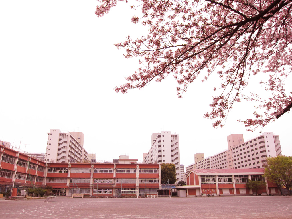 春の小学校