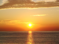 瀬戸内海にて