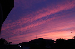 今日の夕空