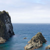 島武意海岸　屏風岩